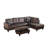 Boneless Sectional Couch Set For Living Room, 103 Inch Sectional Sofa Set With Storage Ottoman,l Shaped Modular Sofa For Living Room/apartmrnt/lounge/office(dark Brown,Chaise)-738984638