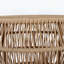 Table d'appoint ronde en bois d'acacia avec structure en corde beige clair, plateau en teck, capacité de 150 lb, aucun assemblage requis, table d'appoint résistante aux intempéries pour le patio et le salon