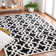 Tapis noir touffeté à la main Daphne
