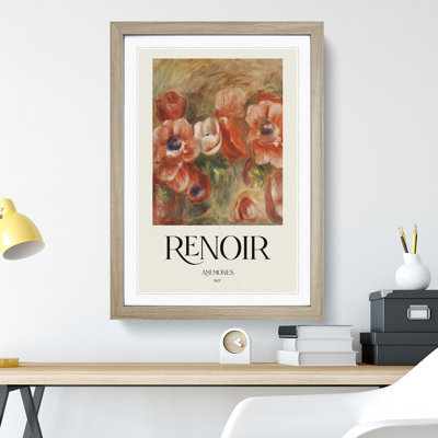 Anemones by Pierre-Auguste Renoir - Picture Frame Painting