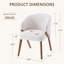 Chaise rembourrée avec pieds en bois-1955839380