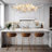 Ceramic Leaf Chandeliers Branch Chandelier Brass Hanging Lights Fixtures For Dining Room Living Room Kitchen Island-1671431671-1670379620