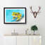 Green Frog - Picture Frame Graphic Art Print-56713523-56713526