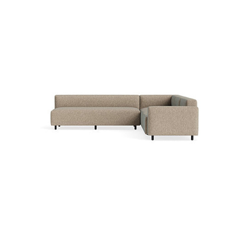 9 Yard Outdoor L-Shaped Sectional Sofa, Right Hand Facing, Sunbrella Dune
