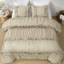 Ensemble de housse de couette à volants 3 pièces avec rosette-132800782-132800783