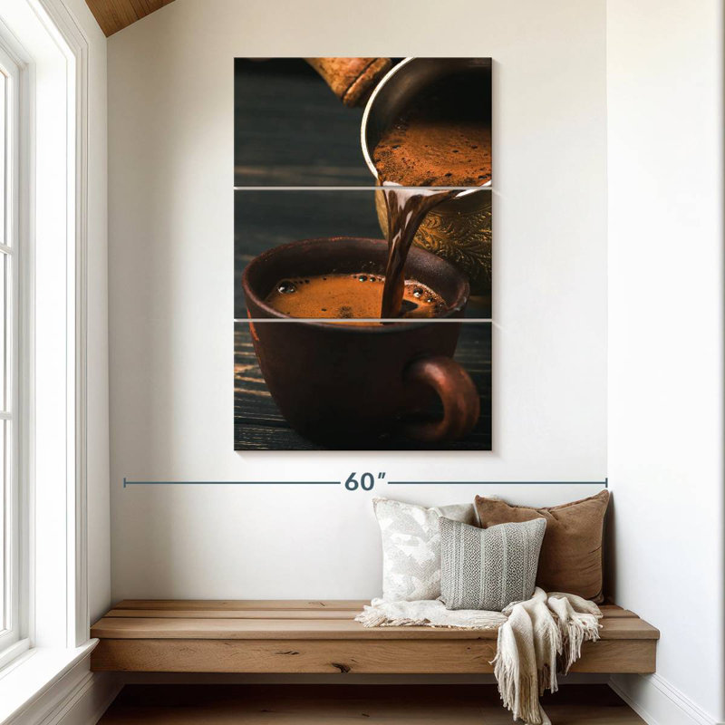 Yarlin versant du café turc, H 50 po x l 32 po