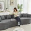 Compression Cloud Sectionals, Chenille 111.5 Inch Modern Home Sofa