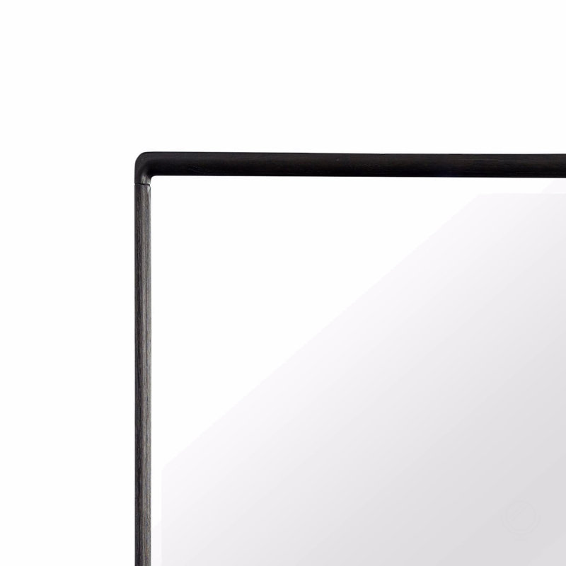 Rectangle Wood Mirror, Black