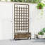 Wood Raised Garden Bed with Trellis