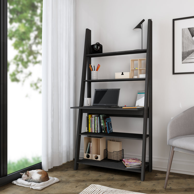 Leaning / Ladder Desk, Black