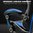 Two Tone Black Blue PU Leather Ergonomic Gaming Chair with Retractable Footrest