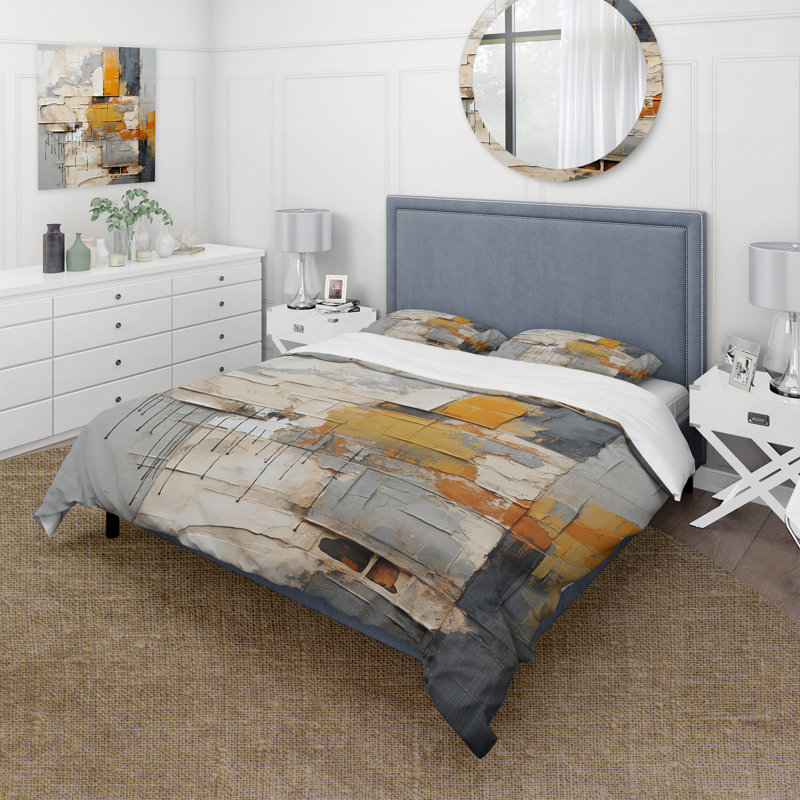 Ensemble de housse de couette Abstract Assemblage I - Abstract Collages, Housse de couette très grand et 2 très grandes t
