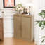 Armoire de rangement d'angle, tablette de coin empilable pour le salon, la chambre à coucher, la cuisine, placage de bois massif (options de 31 po / 36 po)-1271325364-1271325387-1268302932