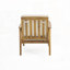 Fauteuil d'extérieur en bois d'acacia