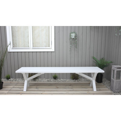Edgerton Solid Wood Pine Outdoor Bench