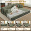 Canapé-lit futon convertible 4 en 1 en velours côtelé, 78 pouces, avec 2 oreillers, aucun assemblage requis-1443662616-1490432184