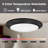 7.28 Inch Black LED Disk Light