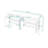Wood Console Table with 4 Doors and Adjustable Shelves-466663765