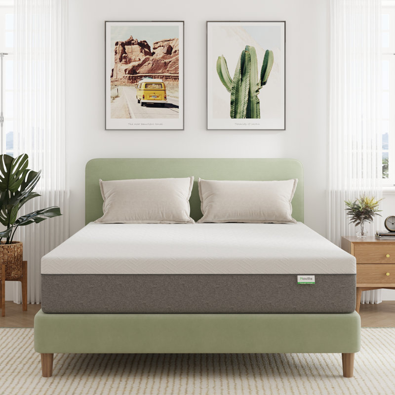 Matelas en mousse à mémoire de forme imprégnée de gel mi-ferme de 12 po, Grand