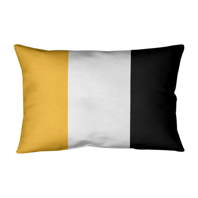 Boston Hockey Striped Lumbar Pillow