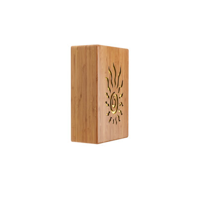 Plafonnier encastré en bambou 1 lumière
