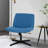 Criss Cross Chair Armless Office Chair No Wheels Modern Swivel Height Adjustable Ergonomic Desk Chair With Wide Seat Computer Task Vanity Chair For Home Office-1510415057