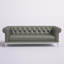 Canapé Chesterfield en cuir capitonné à boutons Idyll-751069014