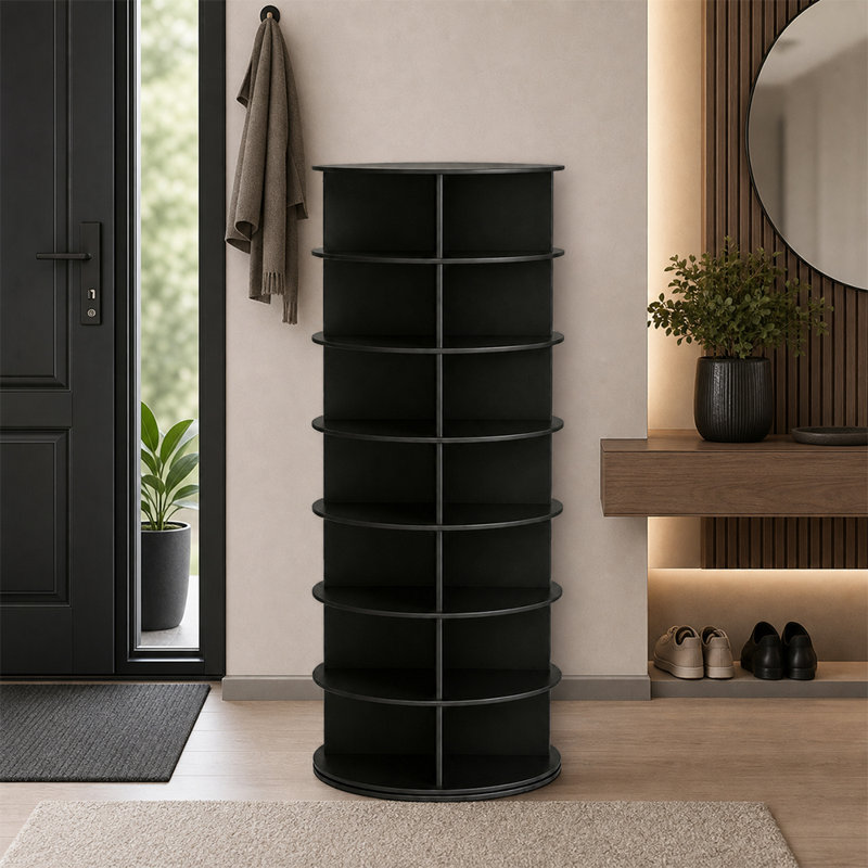 Rangement à 7 niveaux pour chaussures rotatives à 360 °