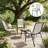 Stackable Outdoor Chairs Set of 4 with Breathable Mesh for Patio Dining and Space-Saving Storage-1517847710