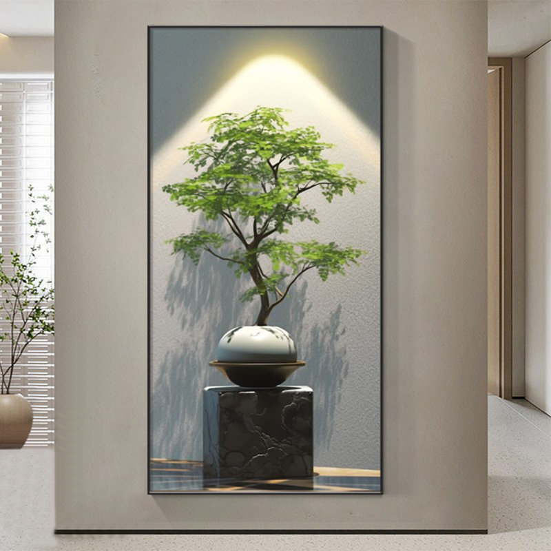 Nouvelle peinture murale en céramique de style lumière et ombre