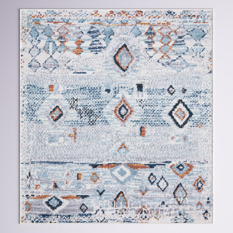 Jorelus Geometric Indoor Rug, Rectangle 4'1" x 6'1"