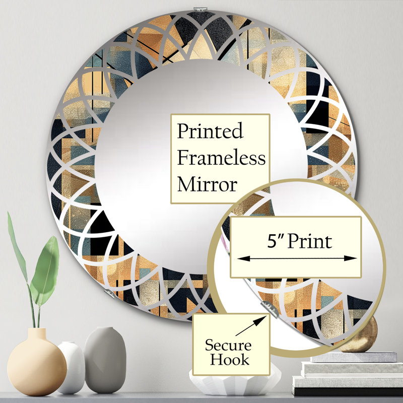 Miroir mural Zyire, 24 po x 24 po