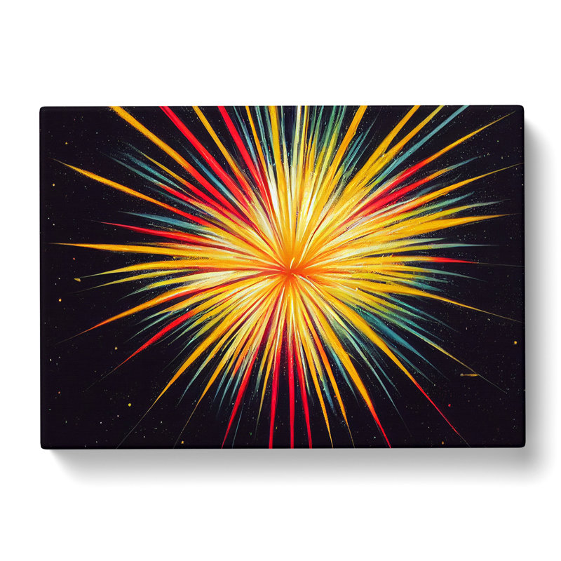 An Enchanting Firework - Wrapped Canvas, 35cm H x 50cm W x 3cm D