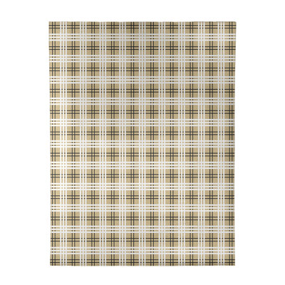 Tapis à carreaux beige