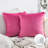 Silky Velvet Series Pom-poms Decorative Throw Pillow-967204340-967204324-985868138