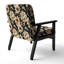 Victorian Elegance Motif à pois - Fauteuil rembourré moderne, fauteuil d'appoint à pois