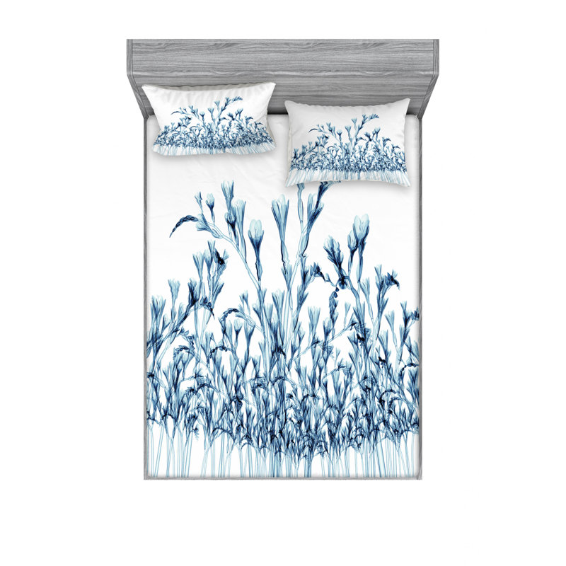 Microfiber Sheet Set, Full Sheet Set with Fitted Sheet