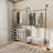 Adein 80.4'' Metal Wall Mounted Clothes Rack