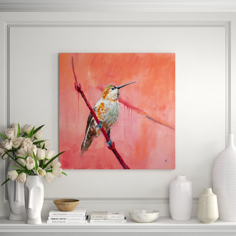 Hummingbird III Painting by Paul Ngo, 40" H x 40" W, Plexi