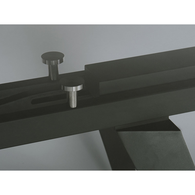 Noire Extendable Metal Base Dining Table