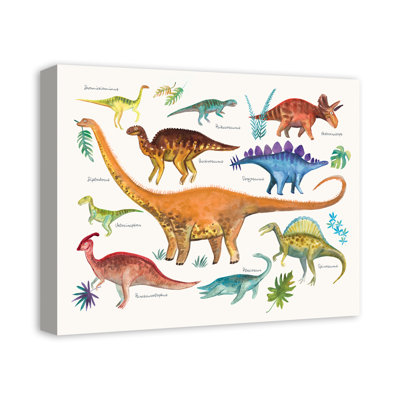 «Dino World», reproduction sur toile