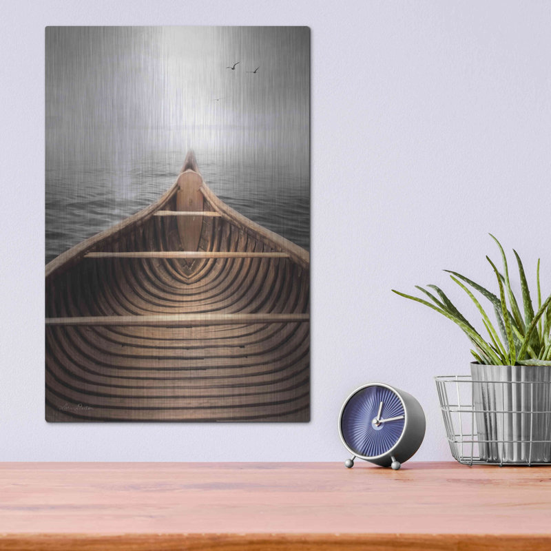 «Old Wooden Canoe» par Lori Deiter, H 16 po x l 12 po