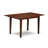 3 Piece Dining Set Includes a Rectangle Kitchen Table with Removable leaf and 2 Upholstered Chairs, Mahogany-1527438833