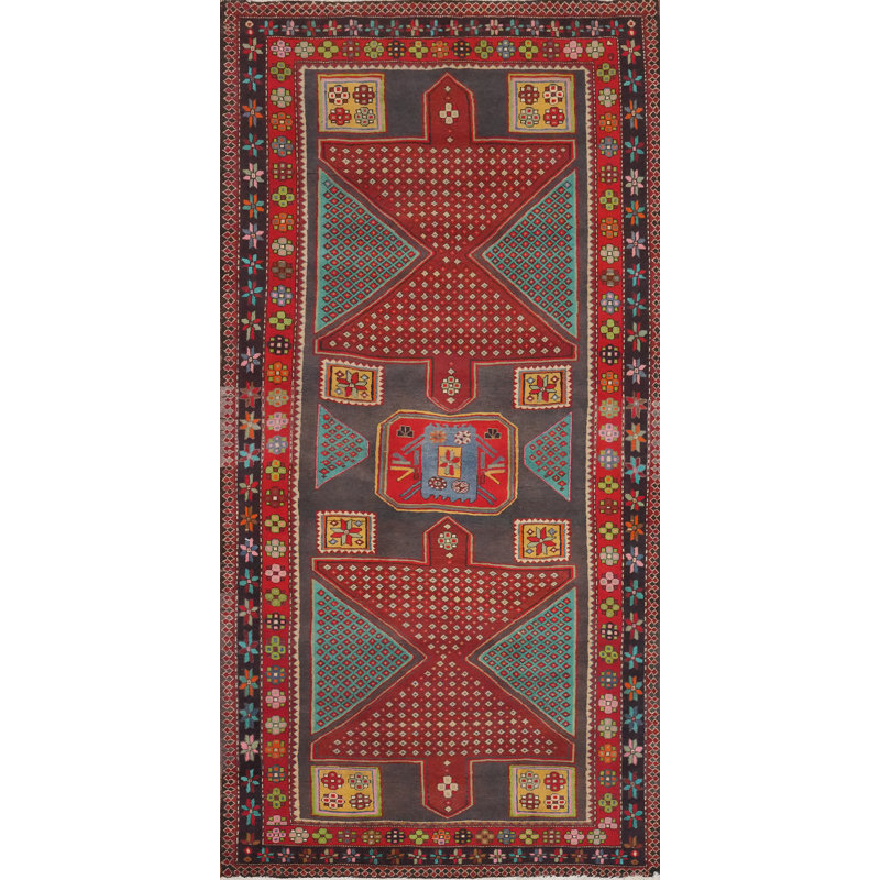 Tapis à motif géométrique traditionnel 5 x 10