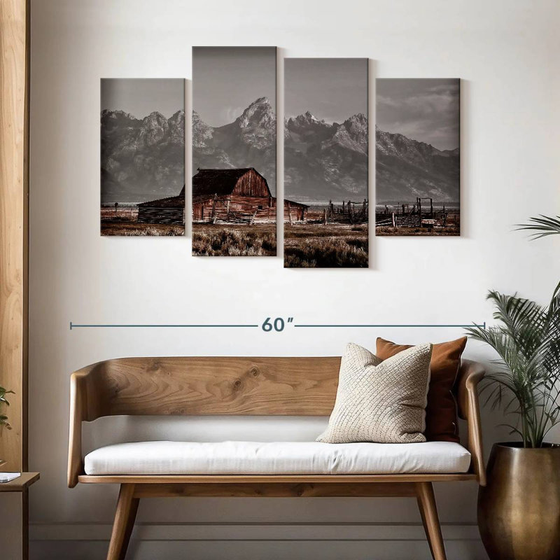 John Moutlon Barn, 32" H x 52" W