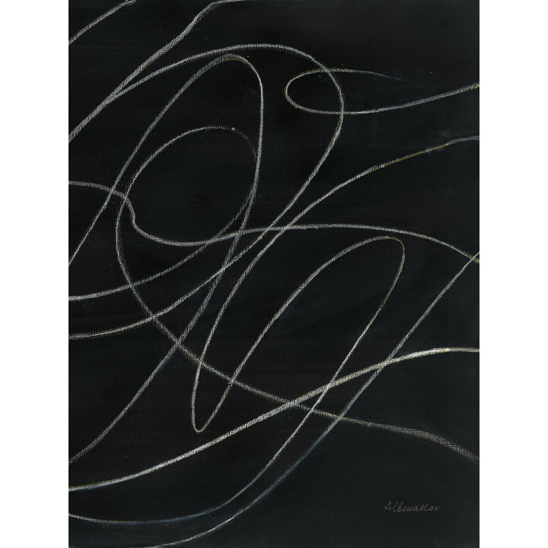 Reproduction d'art sur toile, "Les vagues sonores IV" par Albena Hristova, H 16 po x l 12 po