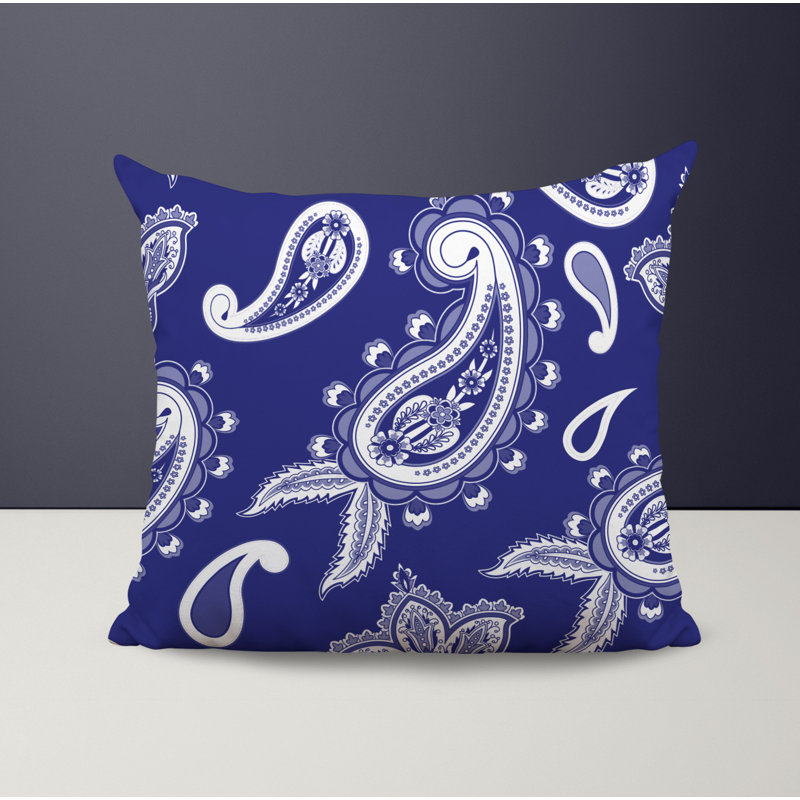 Housse et insert de coussin décoratif en polyester, L 15 po x H 15 po, Bleu marine