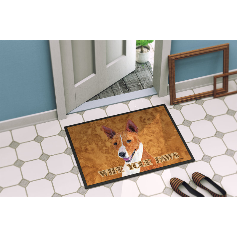 Paillasson d’intérieur antidérapant Tecumseh Basenji, Rectangle 2 pi x 3 pi