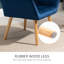 Modern Armchair, Accent Chair With Wide Arms, Slanted Back And Rubber Wood Legs For Living Room, Bedroom, Home Office-827510767