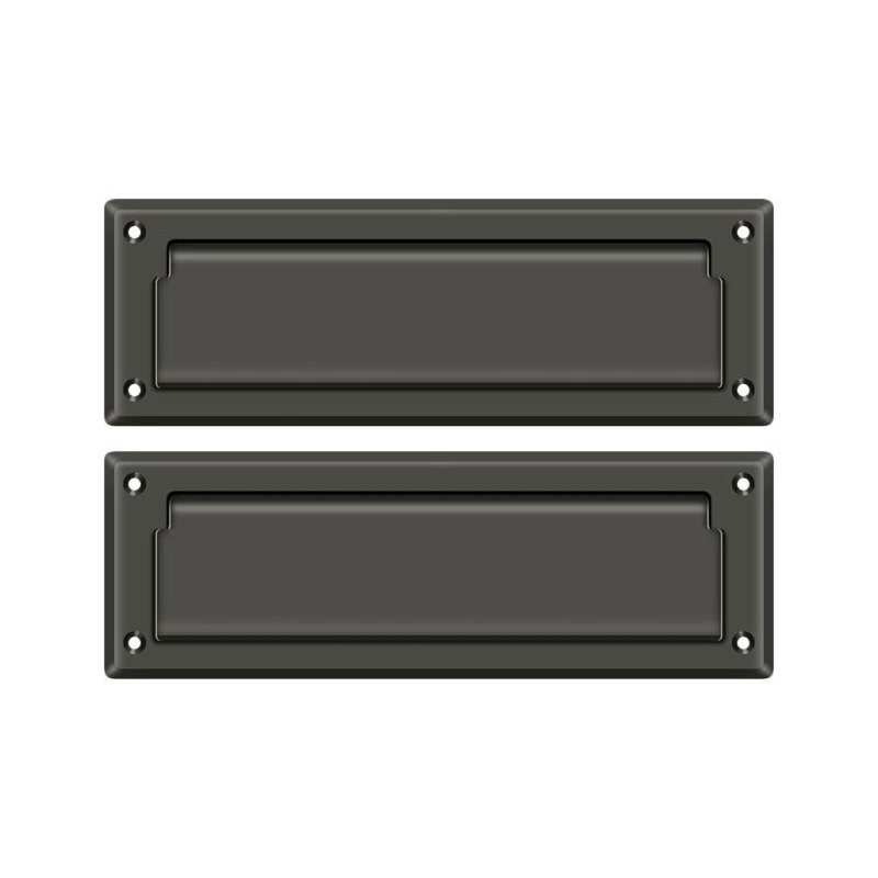 9" in x 3" Brass Mail Slot, Oil Rubbed Bronze